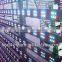 China xxx video full color led flexible curtain display/P7.62 indoor stage background led curtain wall