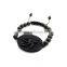 Good Quality Wood Eye of Heru Pendant Adjustable 8mm Hip Hop Wood Bracelet