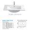 Chaozhou factory cabinet basin white color vanity sink