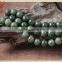 Semi precious stone green lace stone round beads jewelry