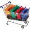 4pcs/Lot Grab Bag Washable Eco Friendly Reusable Large capacity Foldable Trolley Supermarket Shopping Bags That Clips To Cart