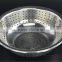 Hot selling kitchenware pure color multifunctional Stainless steel strainer Bowl