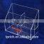 transparent newspaper magzine brochure display rack for public use
