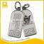 Wholesale Custom Promotional Personalised Silver color Blank Metal Keyrings with Ring