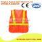 Cheap Volunteer Vests Man Waistcoat Polyester Reflective