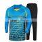 Custom high quality polyester padded yellow goalkeeper jersey