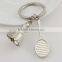 Hot sale fashion metal tennis ball keychain for souvenir
