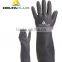 Neoprene dipped cotton flock lined chemical resistance safety gloves