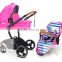 Hot Sale European standard High Quality And Comfortable 3 in 1 Fuctions Baby Stroller