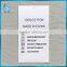 Hangzhou tags factory desigh&custom 100% cotton polyester care label