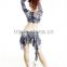 SWEGAL belly dance costume set,belly dance leopard clothes,sexy dance top add skirt SGBDT14036