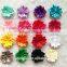 DIY satin ribbon chrysanthemum Flower baby headwear accessory 4CM