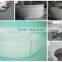 Acrylic Solid Surface Half Moon Desk,High Gloss White Shop Counters,Office Reception Back Wall Design