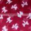 tie bow red and white printing oversized scarf