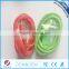 Fashion design colorful LED light USB cable for smart phone or iphone