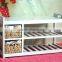 Cheap solid wood shoe bench with drawer, corner bench on sale