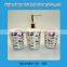 Personalized ceramic home bathroom accessories foam soap dispenser set