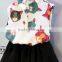 Hot Selling Cotton Cartoon Girls Latest Skirt Suits, Children Boutique Clothing Set