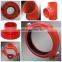 FM /UL Approved 6"x2" Grooved Coupling Reducing Tee for Ductile iron pipe