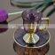 Glass beverage cups and saucers set