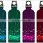 new fashional stainless steel double wall vacuum insulated wood grain water transfer water bottle sports bottle
