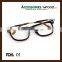 Wood optical reading glasses frame with resin lenses from China Factory