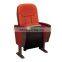 Modern media chair design fabric auditorium chair for 1 seater with wood pad