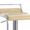 TB modern rotable lift chrome steel bar chair