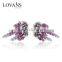 Wholesale Nice Designer Druzy Ruby And Zircon Earrings For Women