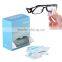 customed eyeglass cleaner wipes,single use wet eyeglass cleaner wipes