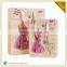 Custom Pink Ribbon Printed Shopping Paper Bag For Apparel