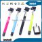 customized selfie stick for cell phone, wired cable extendable monopod selfie stick