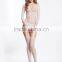 Latest design half sleeve sexy women bodystockings white beautiful girls sexy lingerie