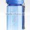 water bottle with flip top lid and easy to drink nozzle