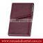 custom Leather business card holder necklace employee id leather card holder with neck strap