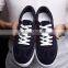 Men leather casual sneaker running shoes wholesale fashion rubber athletic shoes