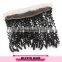 Deep curly hair remy lace front closure with baby hair, 13x2 lace closure