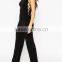 2016 Wholesale Cheap Side Lacing Sleeveless Slim Jumpsuit Playsuit for Women