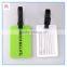 Printed PVC Luggage Suitcase Tags with Clear PVC Pockets