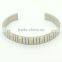 10mm bangle open cuff flex bracelet IPG polish stainless steel titanium jewelry