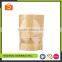 Kraft Paper Pouchs Brown Kraft Paper Zipper Food Packaging Stand Up Kraft Paper Bag