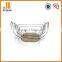 chrome boat shape furit basket with stand