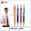 colorful plastic ballpoint pen/push button promotional logo pen