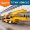 TITAN Heavy duty lowbed 3 axle transport 60 ton low bed trailer with rail