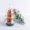 Christmas tree shape package gold foil wrapped chocolate easter egg toy candy