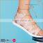 New style lace-up summer ghillie jelly pvc shoe