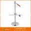 Stainless Steel Chrome Retractable Belt Barrier used in Bank