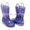 Kids Blue Dots PVC Rain boots