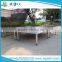 Small size 4ft x 4ft aluminum stage round leg , adjustable performance stages
