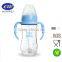 2017 uneasy broken glass material baby feeding bottle